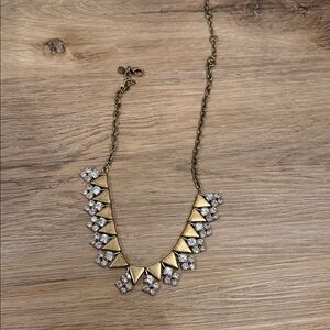 J. Crew Gold and Silver Geometric Necklace